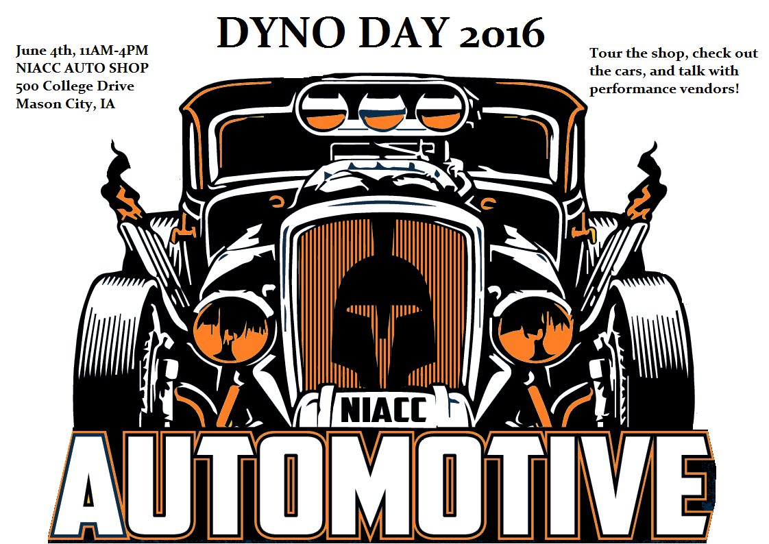 Dyno day flyer front