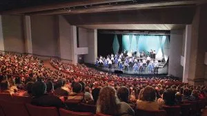 Photo of a performance in the NIACC Auditorium
