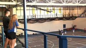 Photo of students working out in the Rec Center